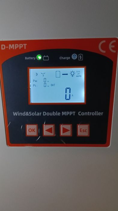 Dual MPPT Solar e Eólico 24V/48V