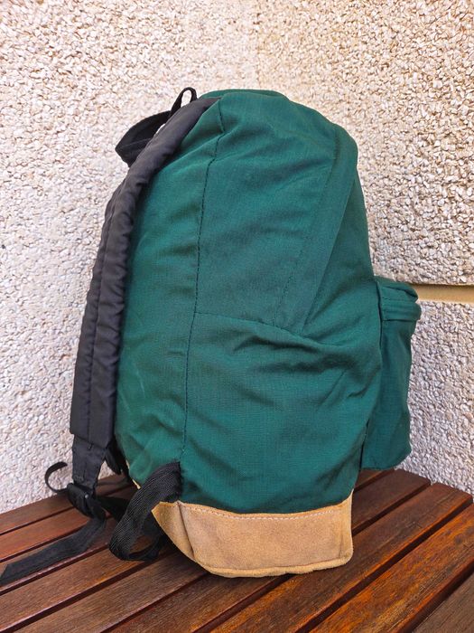 Mochila backpack Eastpak Made in USA leather couro pele anos 90 RARA