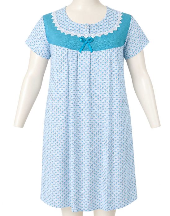 Koszula nocna 100% bawełna , Plus Size, XXL- 52/54, biodra-138cm
