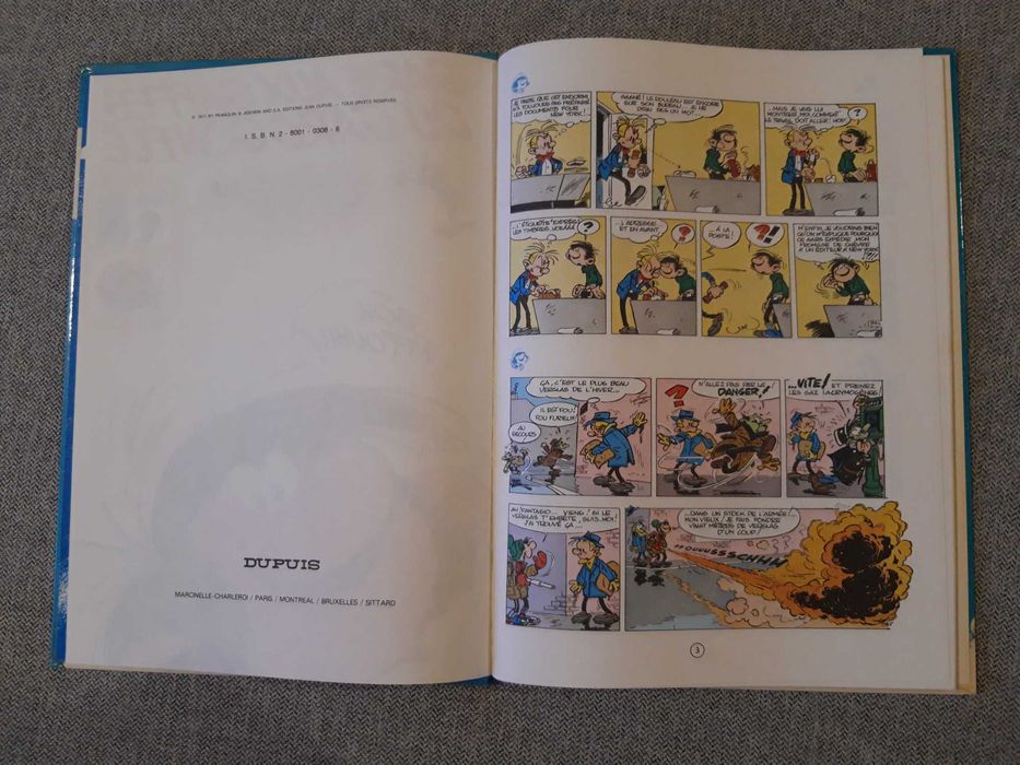 BD Gaston Lagaffe "Gare aux gaffes du gars gonflé"