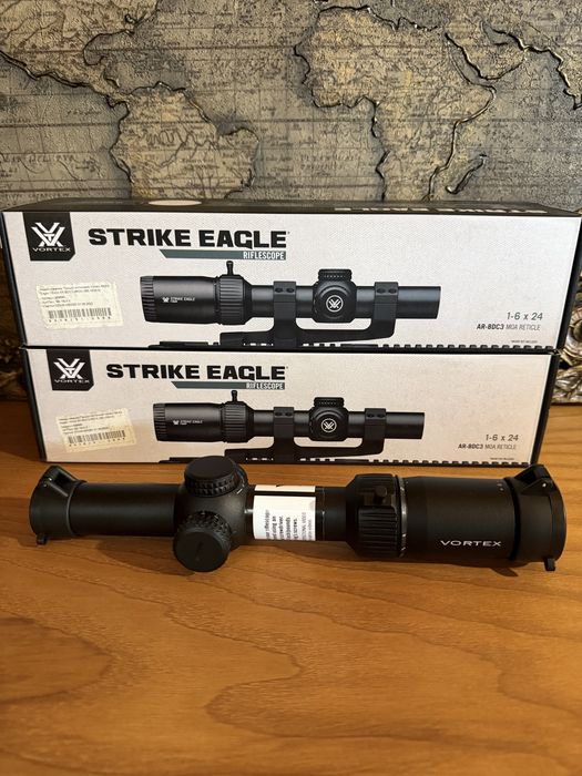 Прицел оптический Vortex Strike Eagle 1-6x24 AR-BDC3 (MOA) Оригінал