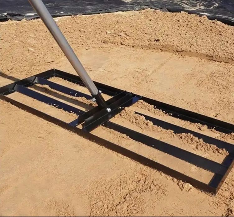 Niwelator terenu grabie równarka trawników