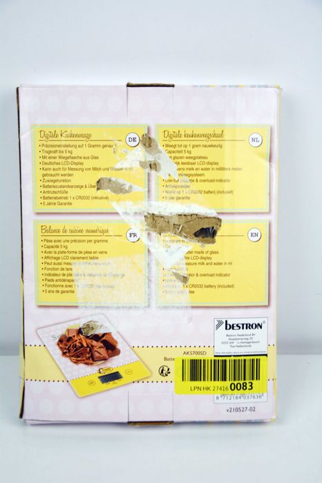 Waga kuchenna Bestron AKS700SD wielokolorowy 5 kg