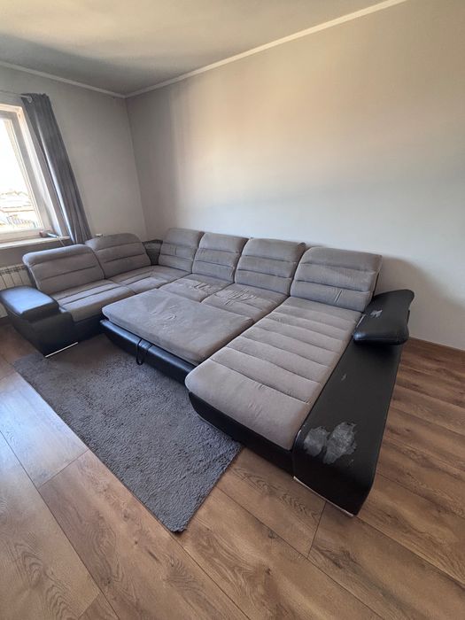 Szary duży narożnik