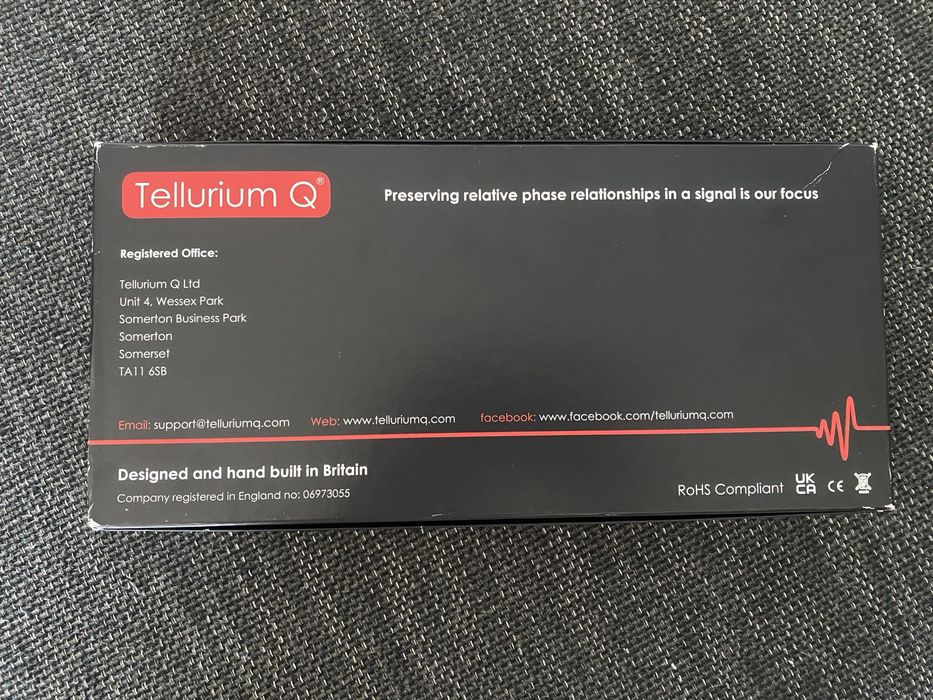Tellurium Q - Ultra Black 2 - 1m - Rca Cabo de audio