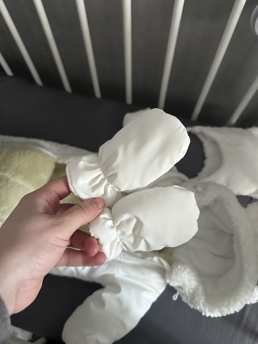 Зимовий комбінезон на овчині 56-62 , 0-3 міс , конверт на виписку