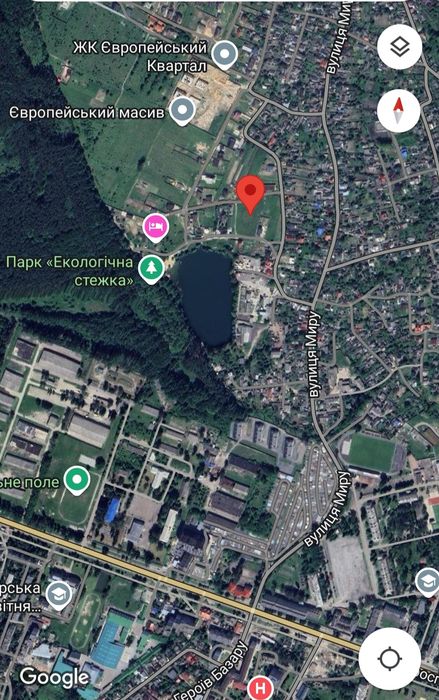 Продам земельну ділянку в районі Богунського кар'єру
