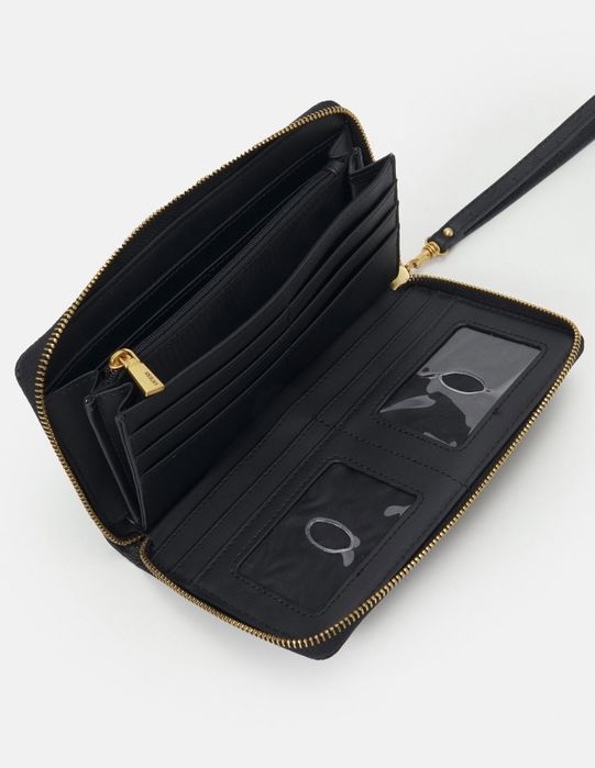 Guess ZANELLE CHEQUE ORGANIZER - Portfel - black
