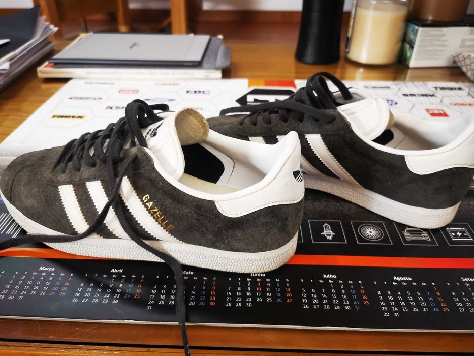 Adidas gazelle cinza 39 1/3