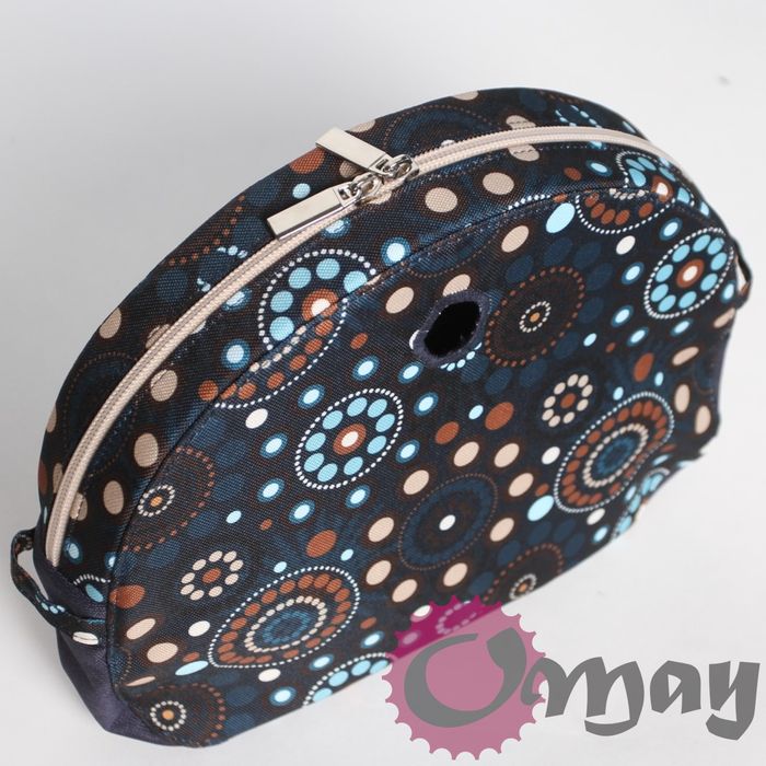 organizer OBAG MOON LIGHT chocomay granat beż hummus 2 kieszenie OMAY
