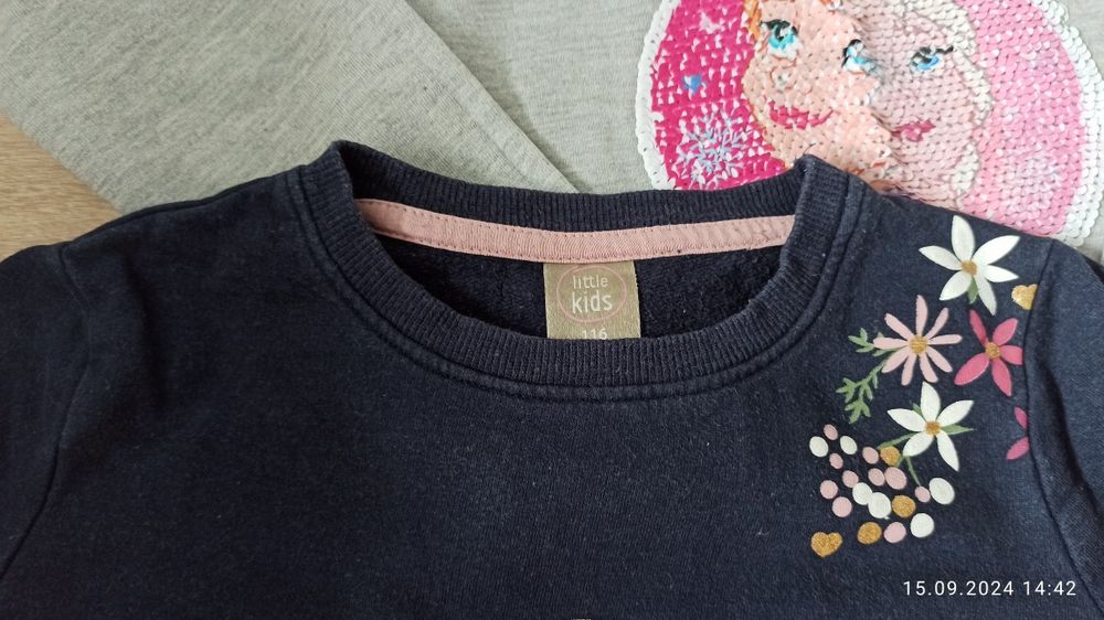 6 sztuk bluzy bluzki dziewczynka 110/116