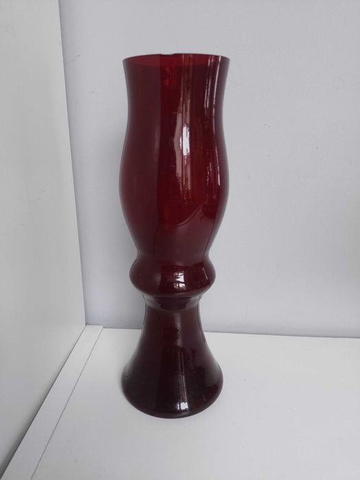 Wazon PRL czerwony ciemny
