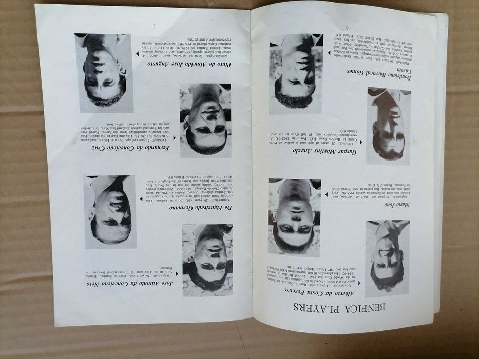 Programa Tottenham vs Benfica 1/2 Final 1962 c/EUSÉBIO e Equipa