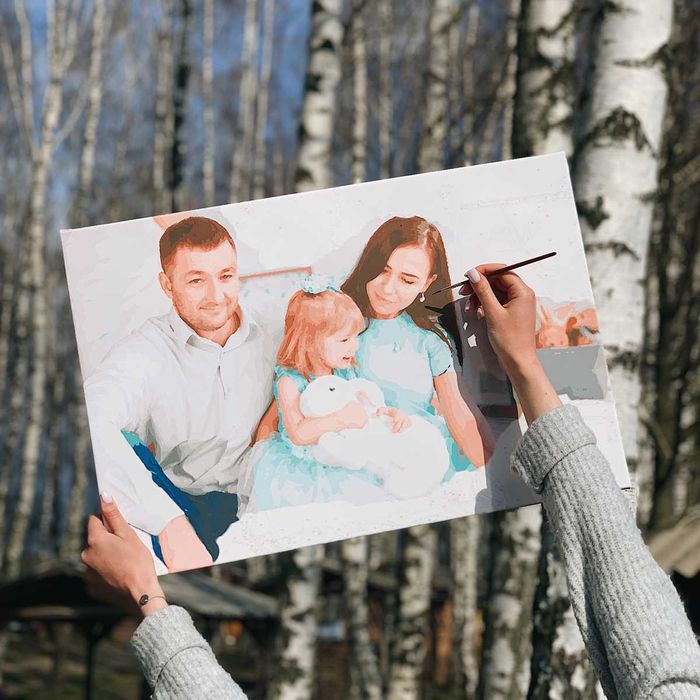 Картина по номерам з ВАШОГО ФОТО розміром 40х60!