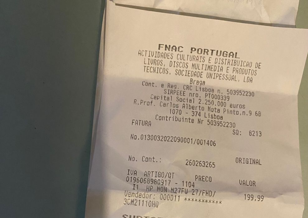 Monitor hp 27 polegadas