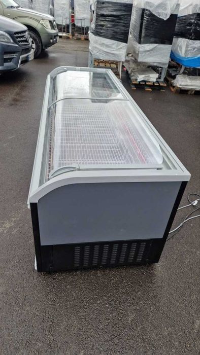 Морозильна камера лар вітрина AHT Miami 250 Подвійний LED Вугільний