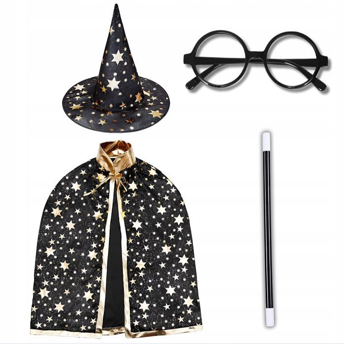 Nowy kostium przebranie czarodzieja magika dla dziecka