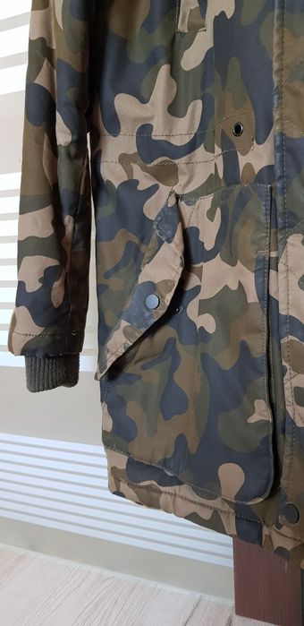 Męska kurtka moro zimowa Bershka M