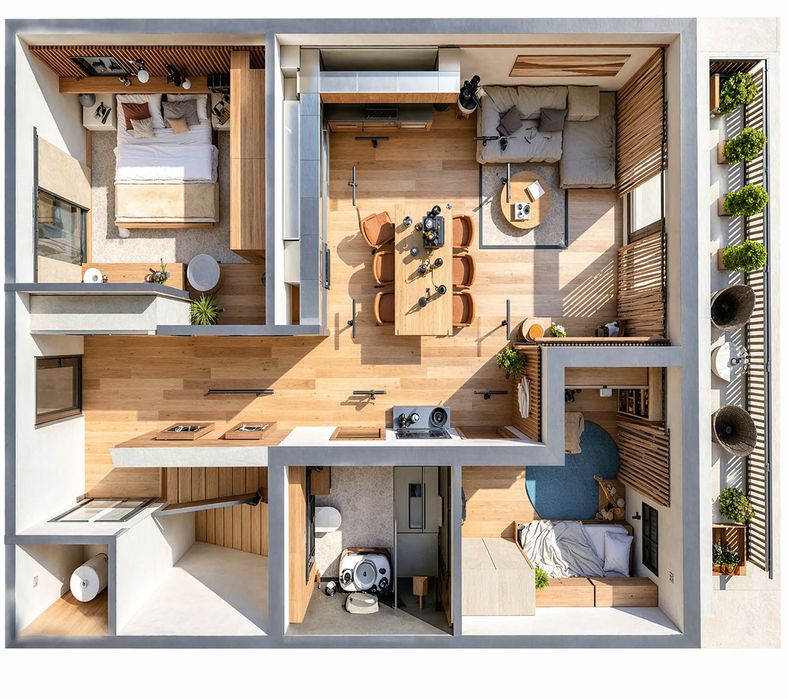 3 pokoje|duży balkon 13,59 m²|2 miejsca postojowe|pompa ciepła