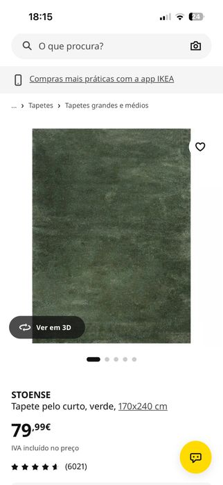 Tapete STOENSE IKEA - 170x240