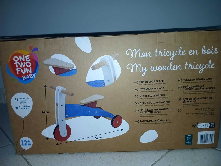Bicileta madeira bebê