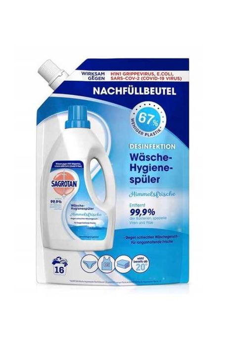 Sagrotan płyn do płukania uzupełnienie 1,2L 16 prań