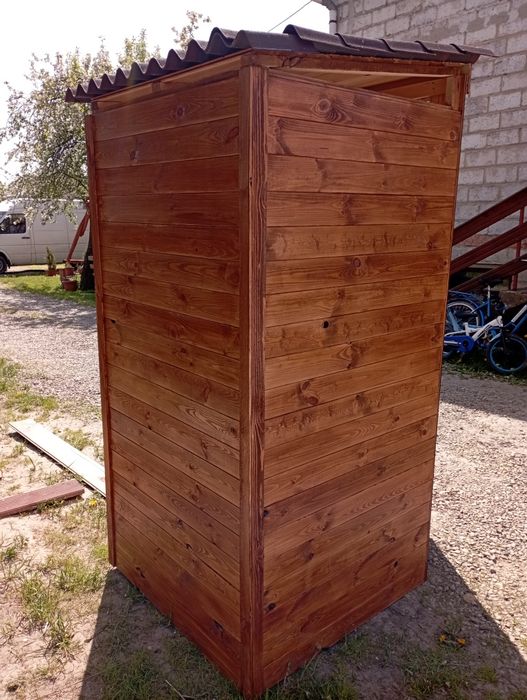 WC, wychodek, toaleta drewniana