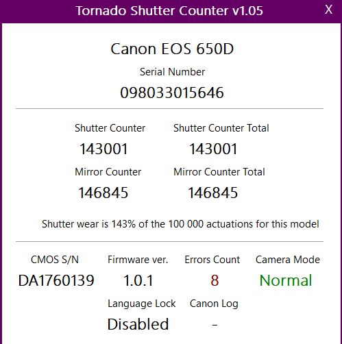 Lustrzanka Canon EOS 650D z ładowarką - przebieg 143001 zdjęć