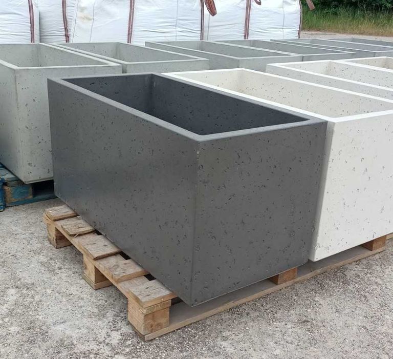 Donica betonowa 100x50x50 cm, beton architektoniczny PRODUCENT!!!
