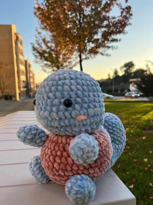 Squirtle de peluche em crochet