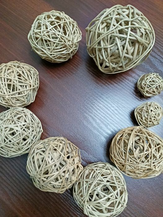 kule rattanowe zestaw