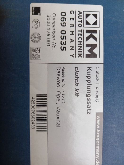 Корзина сцепления с диском и выжимным новые на opel, dewoo: 3 200