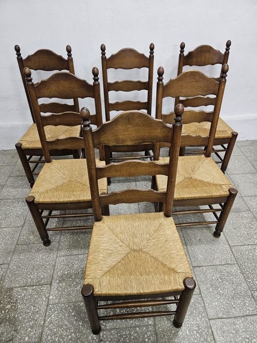 Ładne solidne krzesła stylowe komplet 6 szt