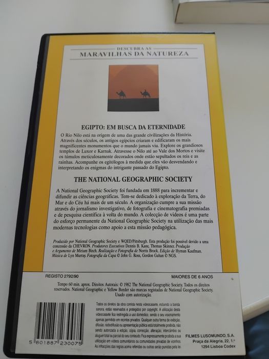 National Geographic VHS Egipto: em busca da eternidade