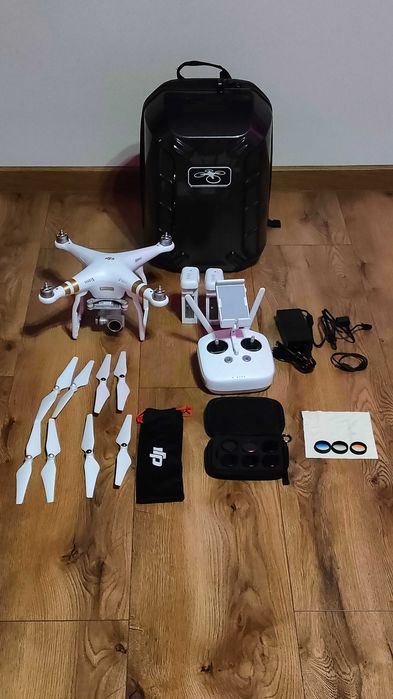 DJI Phantom 3 Pro 4K – Kompletny zestaw + dużo dodatków