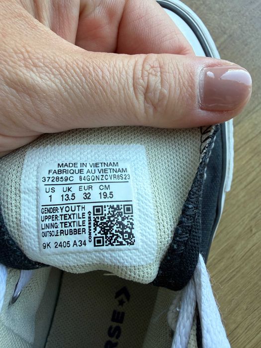 Converse CHUCK TAYLOR ALL STAR LIFT UNISEX -trampki wysokie rozmiar 32 dla dzieci
