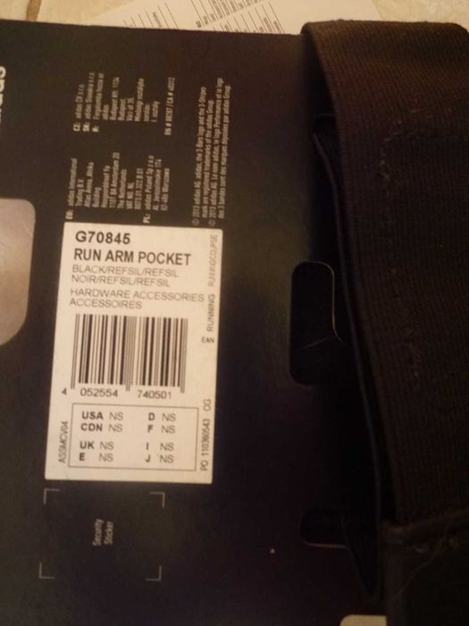 Bolsa/braçadeira Adidas telemóvel pequeno ou MP3 com de  saída fones