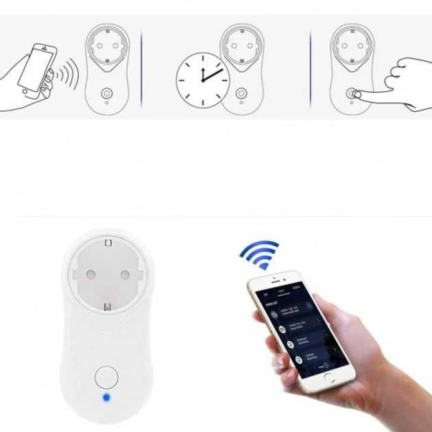 Розумна розетка з WiFi управлінням Вай-Фай розетка з USB і WI-FI
