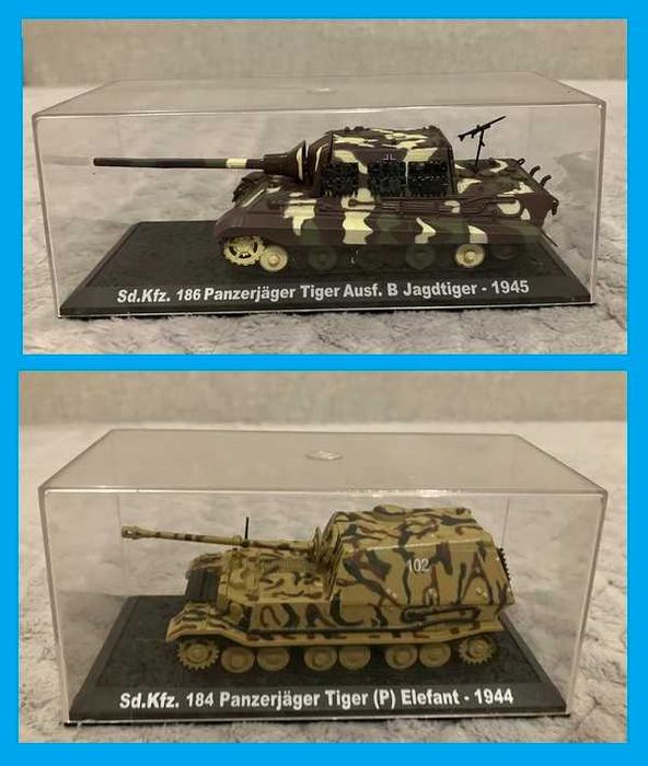 Czołgi kolekcjonerskie - skala 1:72 - Tiger Elefant i Tiger Ausf. E
