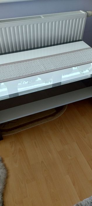 Ława biała na wysoki połysk