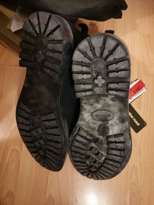 Gino Rossi trzewiki buty męskie granatowe zamsz roz. 42