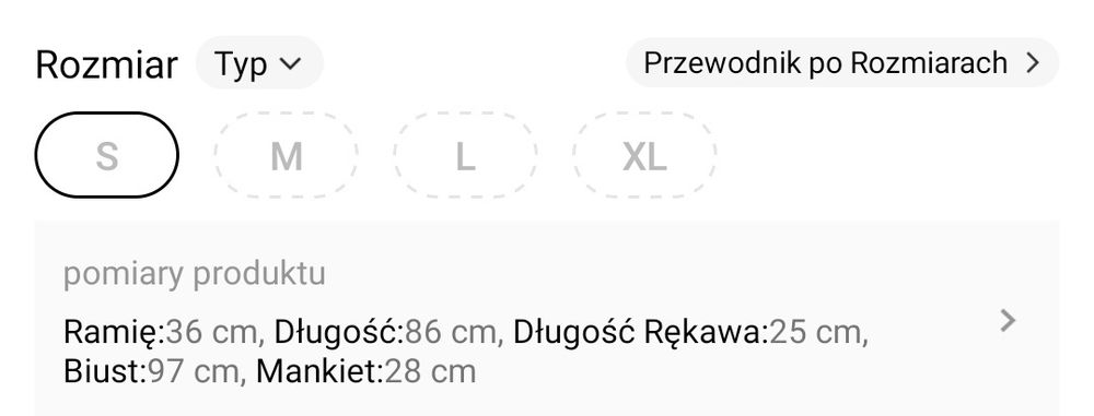 Sukienka nie wymaga prasowania
