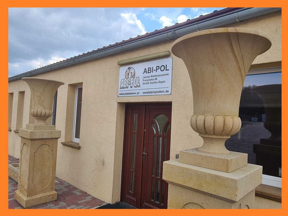 95. Waza - Donica ogrodowa dekoracyjna z piaskowca | Styl pałacowy |