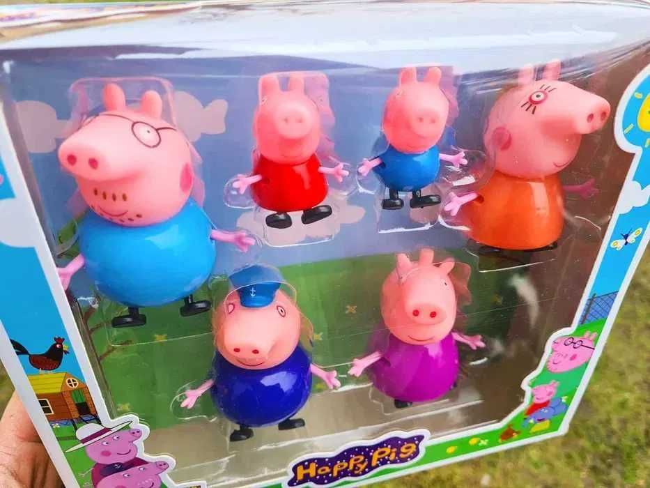 Komplet figurek Rodzinka Świnki Peppa - zabawki nowe figurki