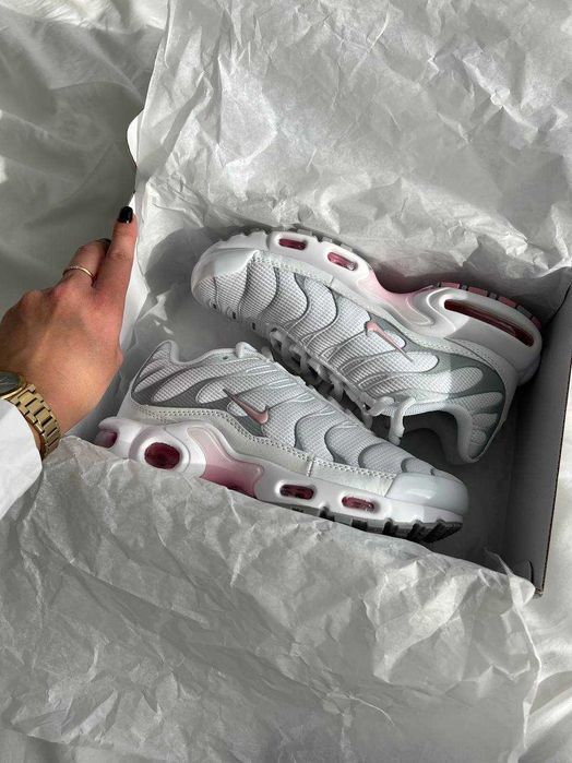 !SALE! Nike Air Max Plus TN White/Gray 36 37 38 39 40 41 найк тн