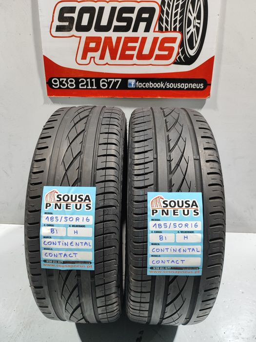 2 pneus semi novos 185-50R16 Continental - Oferta dos Portes