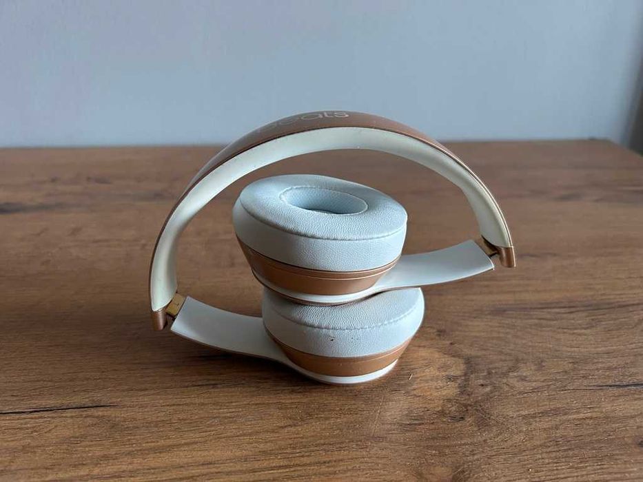 Słuchawki Bezprzewodowe Beats SOLO 2 Wireless Złote Gold Nowe Poduszki