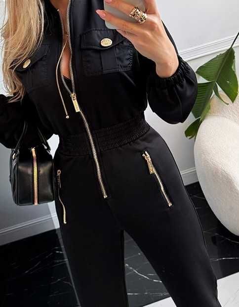 Kombinezon czarny półsportowy Negativ M