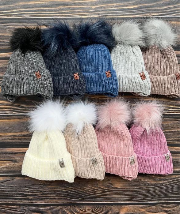 Дитяча зимова шапка від 0 до 12 міс