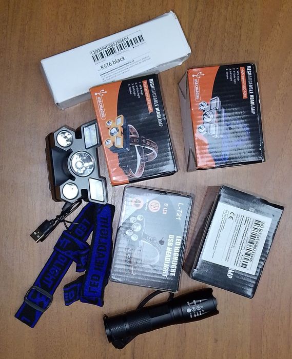 LED фонари налобні та інші. Вартість будь-якого 130 грн.